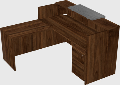 L-shaped modular reception