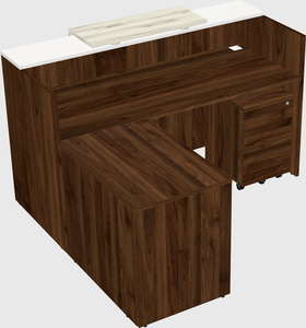 L-shaped modular reception