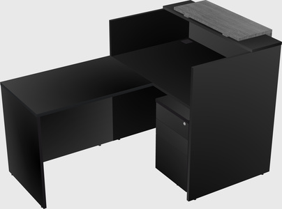 L-shaped modular reception