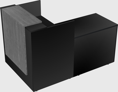 L-shaped modular reception