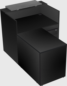L-shaped modular reception