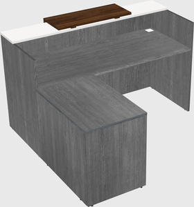 L-shaped modular reception