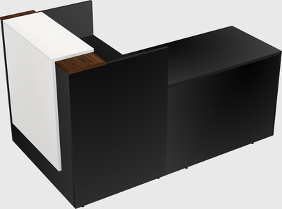 L-shaped modular reception