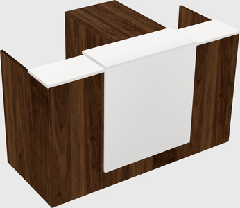 L-shaped modular reception