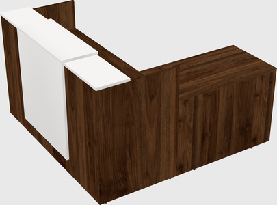 L-shaped modular reception