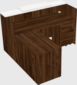 L-shaped modular reception