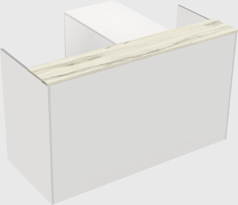 L-shaped modular reception