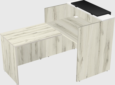 L-shaped modular reception