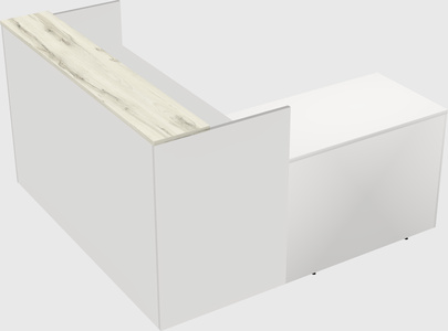 L-shaped modular reception