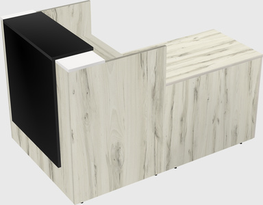 L-shaped modular reception