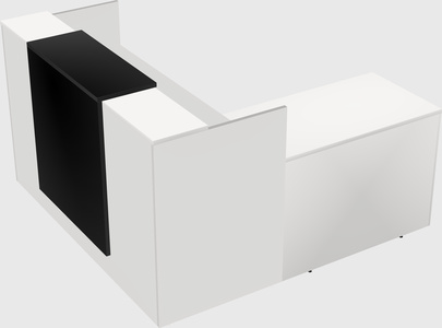 L-shaped modular reception
