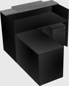 L-shaped modular reception