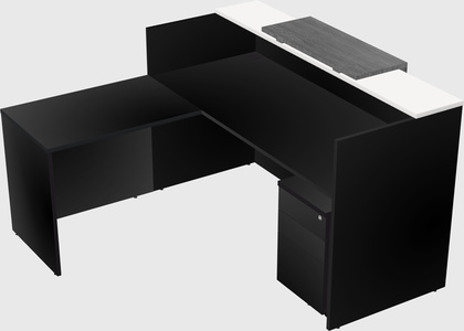 L-shaped modular reception