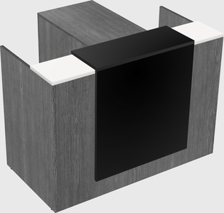 L-shaped modular reception
