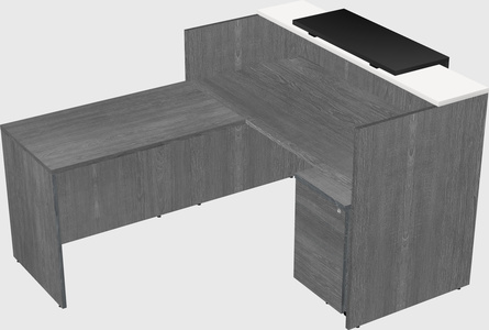 L-shaped modular reception