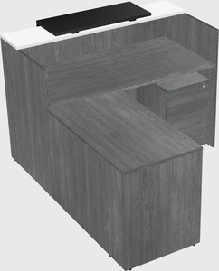 L-shaped modular reception