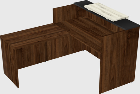 L-shaped modular reception