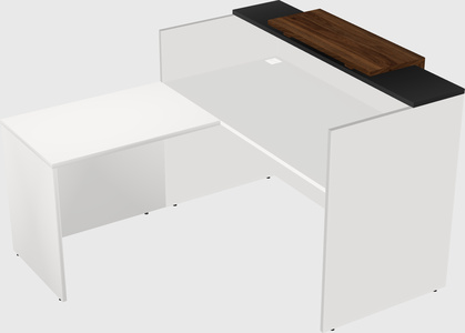 L-shaped modular reception