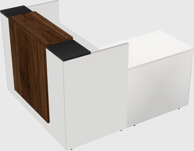 L-shaped modular reception