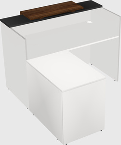 L-shaped modular reception