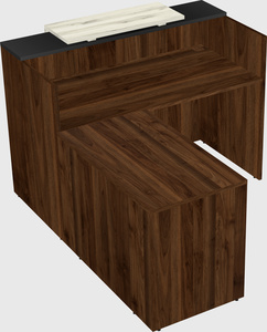 L-shaped modular reception