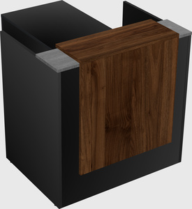 L-shaped modular reception