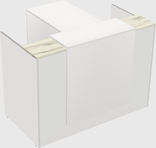 L-shaped modular reception
