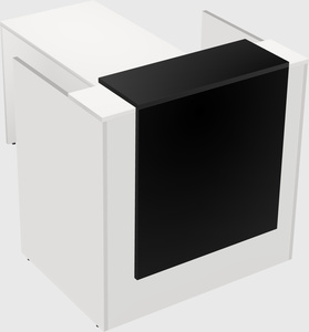 L-shaped modular reception