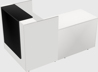 L-shaped modular reception