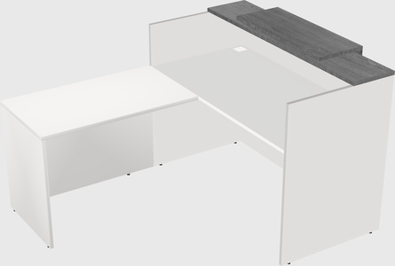 L-shaped modular reception