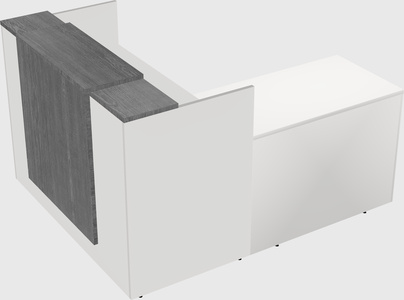 L-shaped modular reception