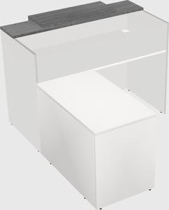 L-shaped modular reception