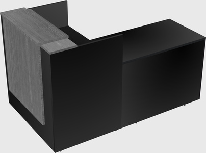L-shaped modular reception