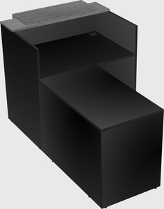 L-shaped modular reception