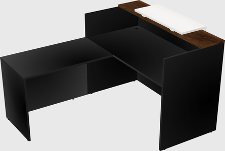 L-shaped modular reception