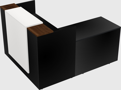 L-shaped modular reception