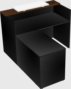L-shaped modular reception