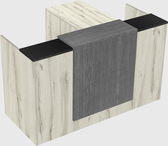 L-shaped modular reception
