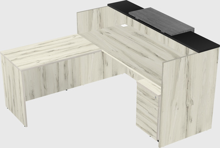 L-shaped modular reception