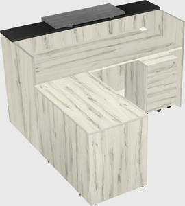 L-shaped modular reception