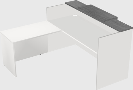 L-shaped modular reception