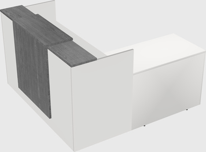 L-shaped modular reception