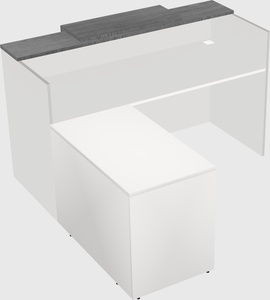 L-shaped modular reception