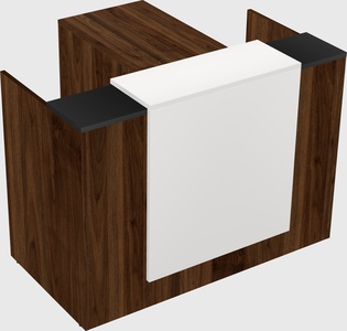 L-shaped modular reception