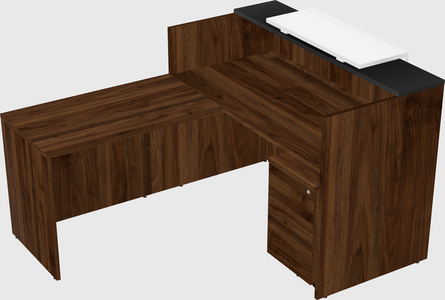 L-shaped modular reception