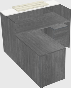 L-shaped modular reception
