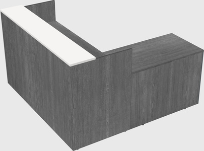 L-shaped modular reception