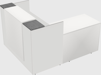 L-shaped modular reception