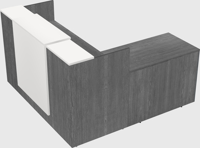 L-shaped modular reception