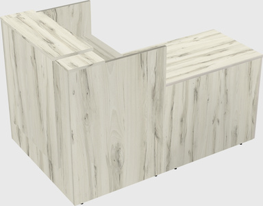 L-shaped modular reception
